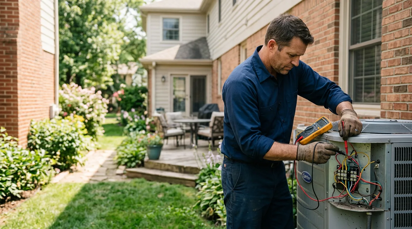HVAC technician working near Ebony, VA